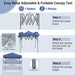 2x2m Pop-Up Canopy Tent with Adjustable Height