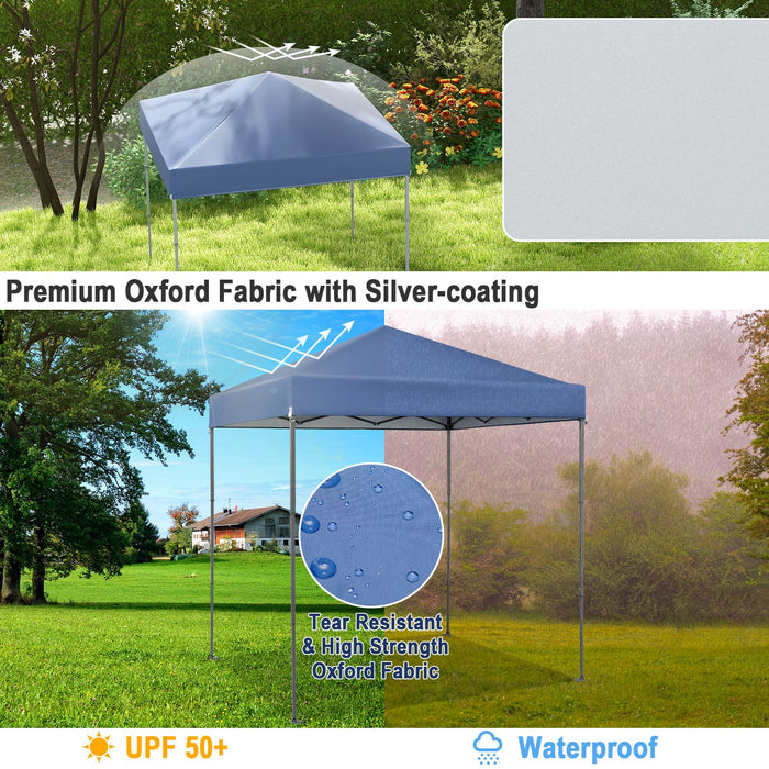 2x2m Pop-Up Canopy Tent with Adjustable Height