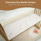 2-Tier Faux Marble Console Table for Entryway Living Room Bedroom
