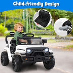 SEDOL 12V Electric Ride-On Truck for Kids with Parental Remote Control Dual 25W Motors All-Terrain Shock Absorbers LED Headlights and Soft-Start Safety System
