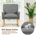 Fabric Upholstered Recliner Rocking Chair Armchair Lounge Sofa Seat Relax Rocker