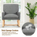 Fabric Upholstered Recliner Rocking Chair Armchair Lounge Sofa Seat Relax Rocker