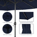 4.5m Double-Sided Outdoor Garden Parasol