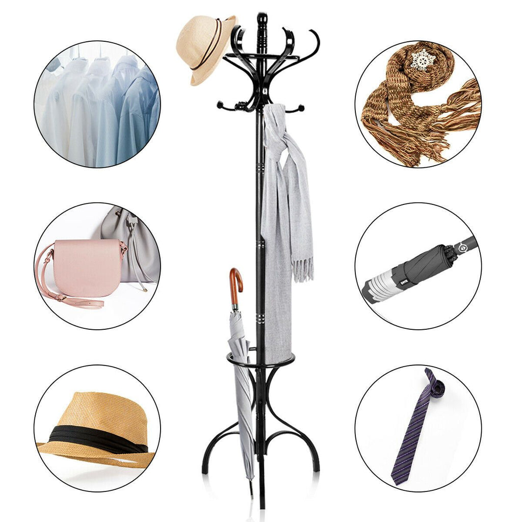 Wooden Coat and Hat Stand
