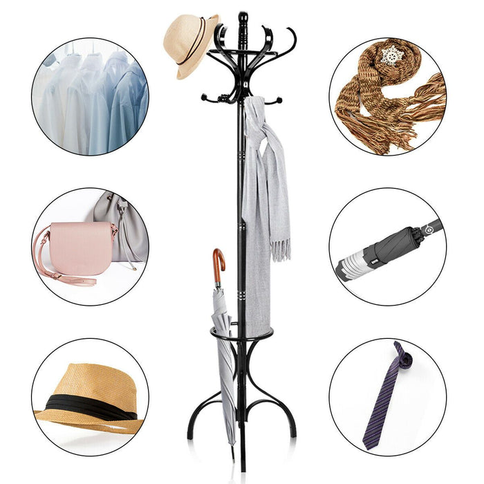 Wooden Coat and Hat Stand