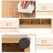 8-Cube Bookshelf with 2 Anti-Tipping Kits and Display Shelf for Home