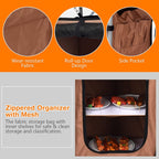 Camping Kitchen Table with Storage & Windscreen – Folding BBQ & Prep Station