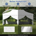 Pop-Up Canopy Gazebo Tent with 6 Removable Sidewalls & Carry Bag