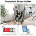 Hammock Chair with Stand – Adjustable Height, Phone Holder & Boho Tassels