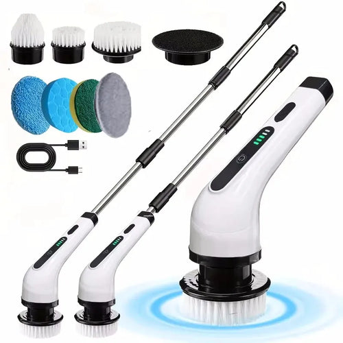 9-in-1 Electric Spin Scrubber – Cordless Handheld Cleaning Brush