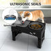 SEDOL Raised Dog Bowl Stand – Adjustable Double Pet Feeder with Elevated Bowls for Cats & Dogs, Foldable High Stand for Small, Medium & Large Pets