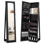 3-In-1 Mirrored Jewellery Armoire with Display Shelves