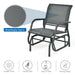 Glider Rocking Chair – Outdoor Swing Seat with Steel Frame & Breathable Fabric