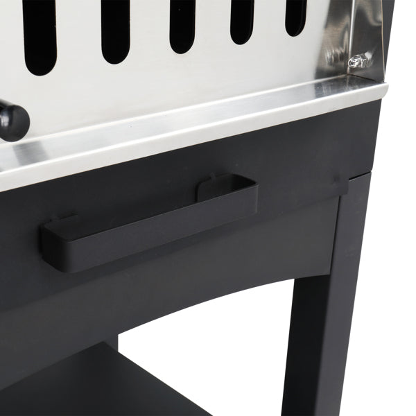 Outdoor Wood-Fired Pizza Oven – Portable Garden Pizza Maker with Stone, Peel & Grill Rack