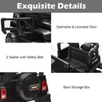 SEDOL 2-Seater 12V Electric Kids Ride-On Truck with Dual Storage Compartments Parental Remote Control High-Capacity 7Ah Battery and All-Terrain Spring Suspension – 50kg Limit