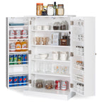 2-Door Pantry Cabinet with 6 Adjustable Shelves