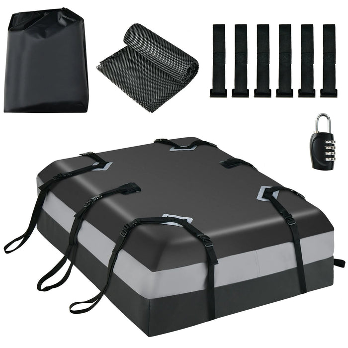 Waterproof Rooftop Luggage Bag with Non-Slip Mat and 6 Door Hooks