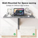 80 X 60 Cm Wall Mounted Folding Table Drop-Leaf Floating Writing Desk