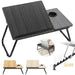 Multifunctional Foldable Bed Table – Portable Adjustable Laptop Desk with Cup Holder, Height & Angle Adjustable