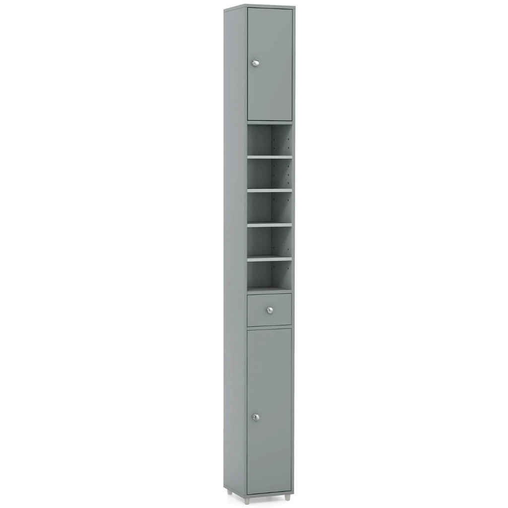 180CM Tall Freestanding Bathroom Cabinet with 2 Doors and 1 Drawer