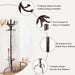 Wooden Coat and Hat Stand