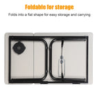 Multifunctional Foldable Bed Table – Portable Adjustable Laptop Desk with Cup Holder, Height & Angle Adjustable
