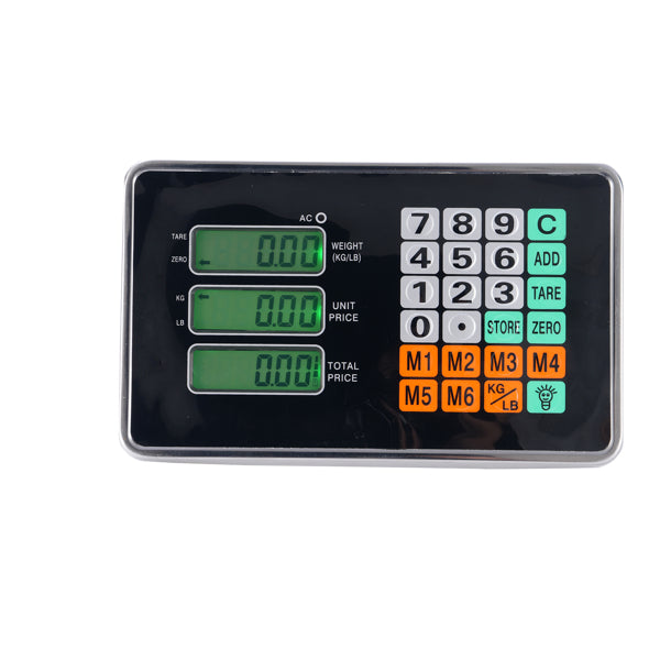 100kg Digital Platform Scale – LCD Floor & Postal Weighing Scale with 30×40cm Steel Plate, Precision Display & UK Plug