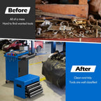 High-Capacity Rolling Tool Cabinet – Lockable Wheels, Metal 2‑in‑1 Chest & Base