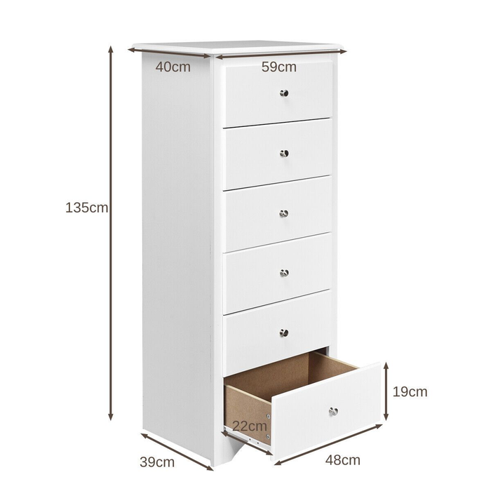 6-Drawer Freestanding Dresser Cabinet