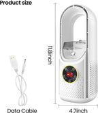SEDOL Bladeless Portable Air Conditioner Mini USB Evaporative Air Cooler with 6 Wind Speeds and 6H Timer Silent Desktop Cooling Fan for Bedroom Office and Personal Travel