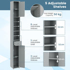 180CM Tall Freestanding Bathroom Cabinet with 2 Doors and 1 Drawer