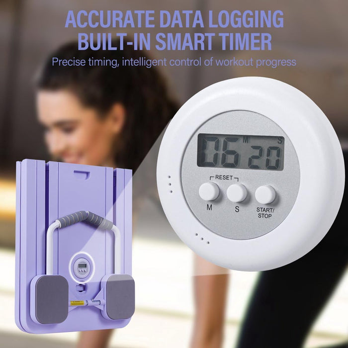 SEDOL Foldable Pilates Reformer Board Portable Home Pilates Machine with Resistance Springs All-in-One Exercise Board for Full Body Toning Core Strength and Flexibility