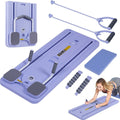 SEDOL Foldable Pilates Reformer Board Portable Home Pilates Machine with Resistance Springs All-in-One Exercise Board for Full Body Toning Core Strength and Flexibility
