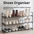 SEDOL 3 Tier Stackable Stainless Steel Shoe Rack Storage