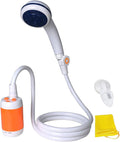 SEDOL Portable Electric Camping Shower | High-Power 4800mAh Rechargeable Battery with 90-Min Runtime | Dual-Speed Flow Control with Shut-Off Valve & IPX7 Waterproof Pump for Pet Bathing Festivals and Hiking