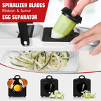 SEDOL 16-in-1 Deluxe Vegetable Chopper and Onion Dicer | Professional Mandoline Slicer with Spiralizer Lemon Squeezer & Egg Separator | Heavy-Duty Stainless Steel Blades & BPA-Free Container