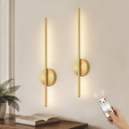 SEDOL 2-Pack Battery Operated Wall Lights Rechargeable Wireless Wall Sconce with Remote Dimmable LED Picture Light with Timer Magnetic Tool-Free Installation for Bedroom and Hallway