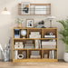 3-Tier Wooden Cube Bookcase with 8 Compartments