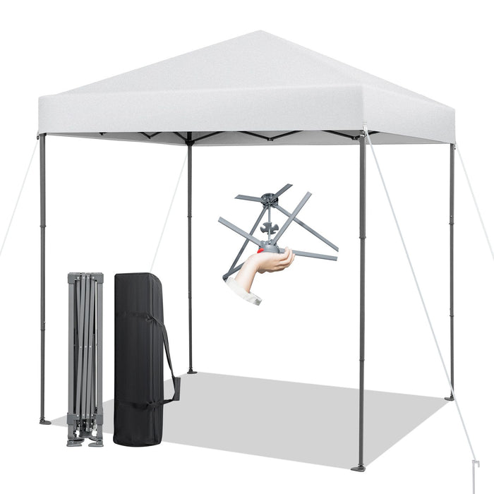2x2m Pop-Up Canopy Tent with Adjustable Height