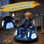 SEDOL 12V High-Performance Kids Bumper Car with 5-Point Safety Harness 360° Zero-Turn Dual Joysticks Parental Remote Control and 5-Mode LED Light Show