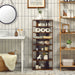 Extra Wide Wooden Vertical Shoe Rack with 7 Shelves