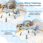 SEDOL 16-in-1 "Ultimate Explorer" High Chair & Activity Center — Convertible Sensory Station, Building Block Table, Booster Seat, and High Stool with 360° Rotating Seat – 6-36 Months