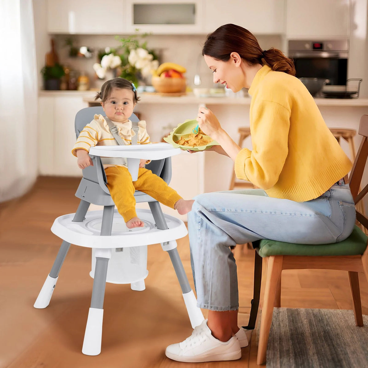 SEDOL 16-in-1 "Ultimate Explorer" High Chair & Activity Center — Convertible Sensory Station, Building Block Table, Booster Seat, and High Stool with 360° Rotating Seat – 6-36 Months