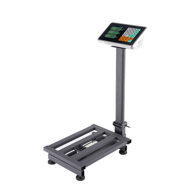 100kg Digital Platform Scale – LCD Floor & Postal Weighing Scale with 30×40cm Steel Plate, Precision Display & UK Plug