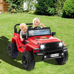 SEDOL 24V Double-Seater High-Power Kids Ride-On Truck with Parental Remote Control Dual High-Speed Motors LED Light Bars and 2-Hour Long-Play Battery – 35kg Capacity