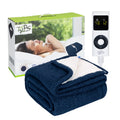SEDOL Electric Heated Throw Blanket – Sherpa Fleece Warm Overblanket with 20–48°C Heat Settings, Auto-Off Timer, Washable & Overheat Protection