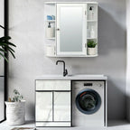 3-Tier Mirrored Wall Mounted Bathroom Cabinet