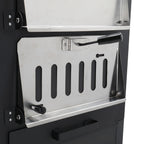Outdoor Wood-Fired Pizza Oven – Portable Garden Pizza Maker with Stone, Peel & Grill Rack