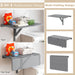 80 X 60 Cm Wall Mounted Folding Table Drop-Leaf Floating Writing Desk