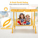 2-Seater Kids Swing Chair with Adjustable Canopy & Safety Belts